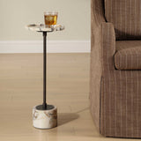 Modern European furniture - White Marble Round Drink Table - www.oroa.com