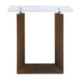 Modern European furniture - Clear Top Side Table - www.oroa.com