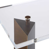 Modern European furniture - Clear Top Side Table - www.oroa.com