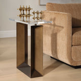 Modern European furniture - Clear Top Side Table - www.oroa.com