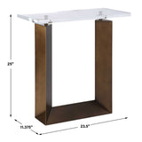Modern European furniture - Clear Top Side Table - www.oroa.com