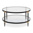 Modern European furniture - Round Tempered Glass Coffee Table - www.oroa.com