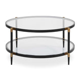 Modern European furniture - Round Tempered Glass Coffee Table - www.oroa.com