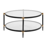 Modern European furniture - Round Tempered Glass Coffee Table - www.oroa.com
