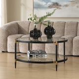 Modern European furniture - Round Tempered Glass Coffee Table - www.oroa.com