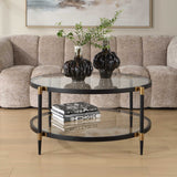 Modern European furniture - Round Tempered Glass Coffee Table - www.oroa.com