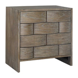 Modern European furniture - Brown Wooden 4-Drawer Chest - www.oroa.com