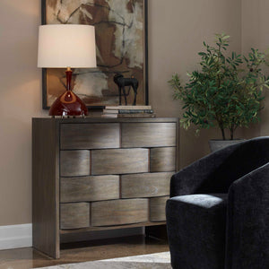   Brown Wooden 4-Drawer Chest | Oroa.com