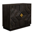 Modern European furniture - Black Oak Chevron 3-Drawer Chest - www.oroa.com