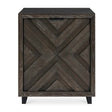 Modern European furniture - Oak Chevron One-Door Cabinet - www.oroa.com