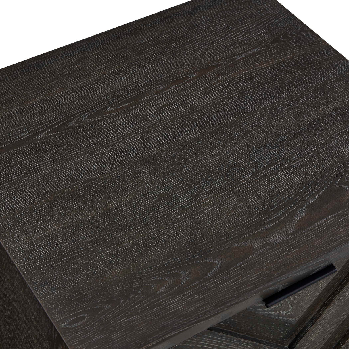 Modern European furniture - Oak Chevron One-Door Cabinet - www.oroa.com