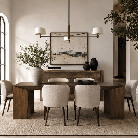 Modern European furniture - Black Concrete Top Dining Table - www.oroa.com