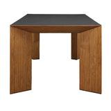 Modern European furniture - Black Concrete Top Dining Table - www.oroa.com
