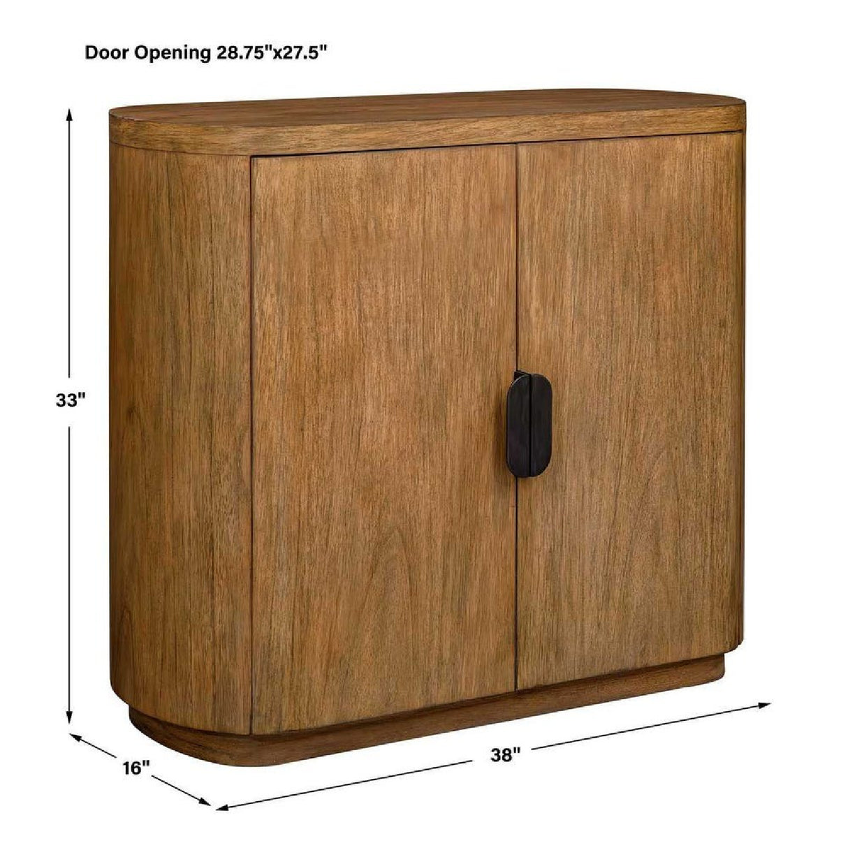   Mindi Wood 2-Door Cabinet | Oroa.com