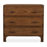 Modern European furniture - Rustic Wooden 3-Drawer Chest - www.oroa.com