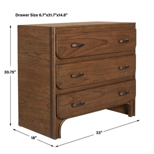   Rustic Wooden 3-Drawer Chest | Oroa.com
