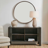 Modern European furniture - Gray Wooden Sliding Door Cabinet - www.oroa.com