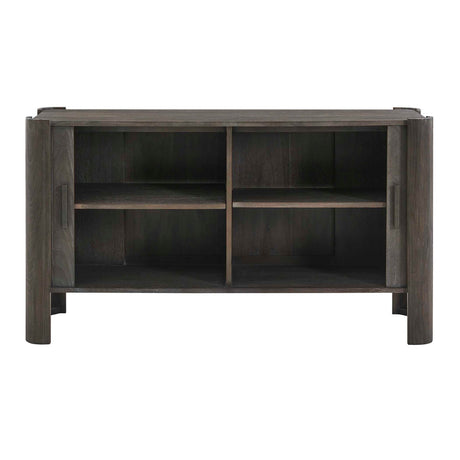 Modern European furniture - Gray Wooden Sliding Door Cabinet - www.oroa.com