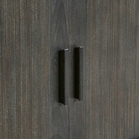 Modern European furniture - Gray Wooden Sliding Door Cabinet - www.oroa.com