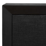 Modern European furniture - Black Grasscloth 4-Door Cabinet - www.oroa.com