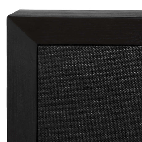 Modern European furniture - Black Grasscloth 4-Door Cabinet - www.oroa.com