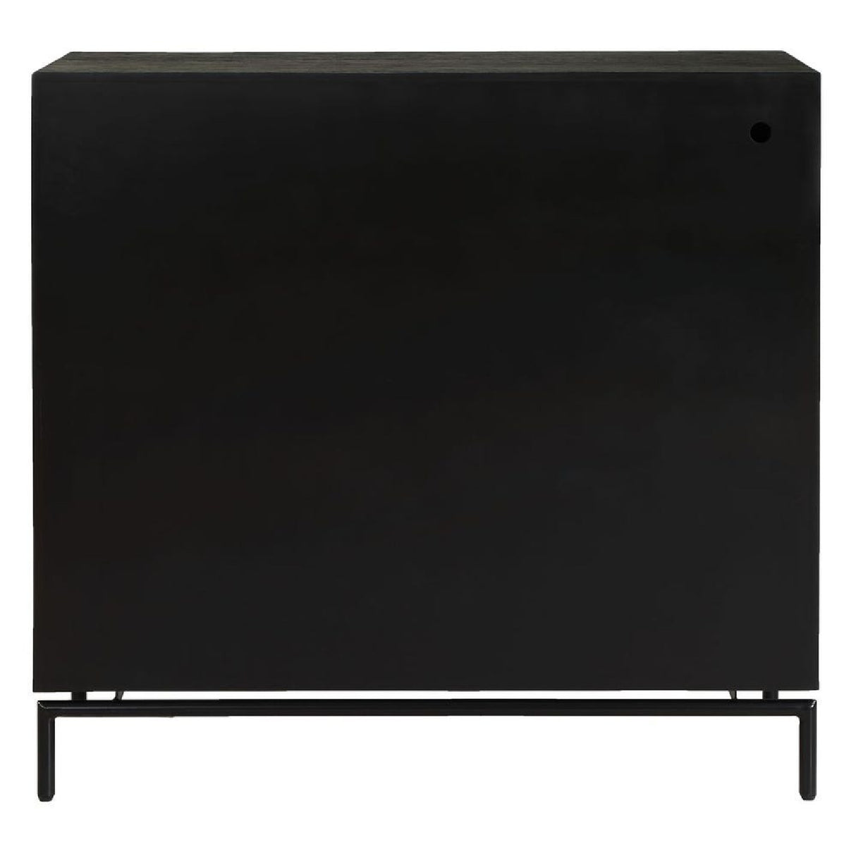   Black Fir Wood 2-Door Cabinet | Oroa.com