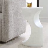 Modern European furniture - White Stone Indoor/Outdoor Accent Table - www.oroa.com
