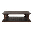 Modern European furniture - Dark Fir Wood Coffee Table - www.oroa.com