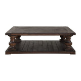 Modern European furniture - Dark Fir Wood Coffee Table - www.oroa.com