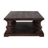 Modern European furniture - Dark Fir Wood Coffee Table - www.oroa.com