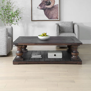   Dark Fir Wood Coffee Table | Oroa.com