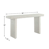 Modern European furniture - Concrete Indoor/Outdoor Console Table - www.oroa.com