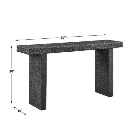 Modern European furniture - Concrete Indoor/Outdoor Console Table - www.oroa.com