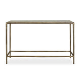 Modern European furniture - Brass Framed Marble Console Table - www.oroa.com