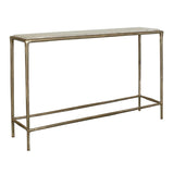 Modern European furniture - Brass Framed Marble Console Table - www.oroa.com