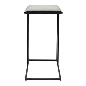   Cast Glass C-Shaped End Table | Oroa.com