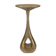 Modern European furniture - Antique Brass Indoor/Outdoor Accent Table - www.oroa.com