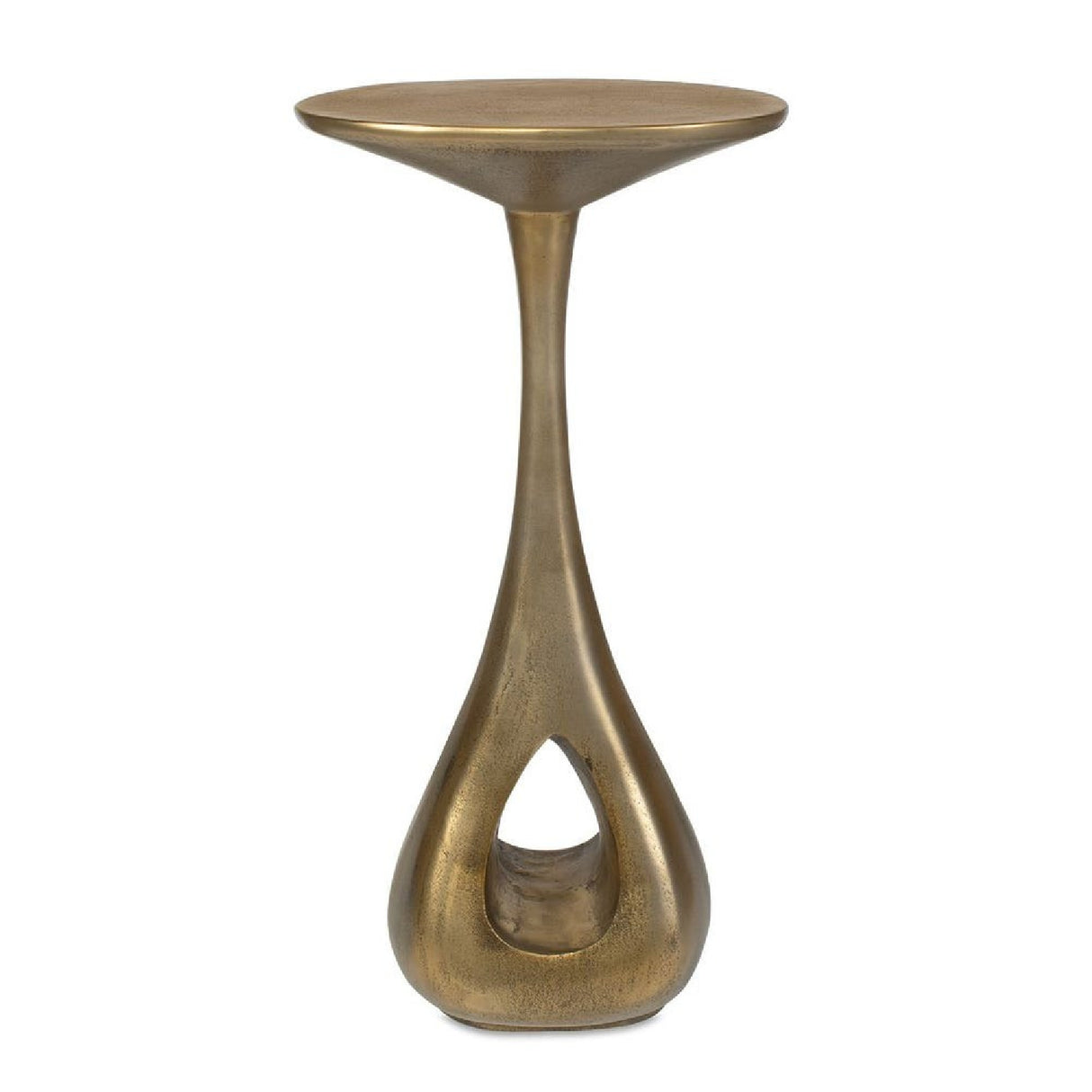   Antique Brass Indoor/Outdoor Accent Table | Oroa.com