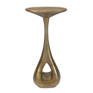   Antique Brass Indoor/Outdoor Accent Table | Oroa.com