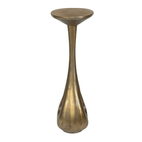 Modern European furniture - Antique Brass Indoor/Outdoor Accent Table - www.oroa.com