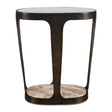 Modern European furniture - Bronze Framed Glass Accent Table - www.oroa.com