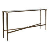 Modern European furniture - Antique Brass Framed Console Table - www.oroa.com