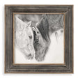 Modern European furniture - Black & White Horses Art Print - www.oroa.com