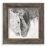 Modern European furniture - Black & White Horses Art Print - www.oroa.com