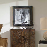 Modern European furniture - Black & White Horses Art Print - www.oroa.com