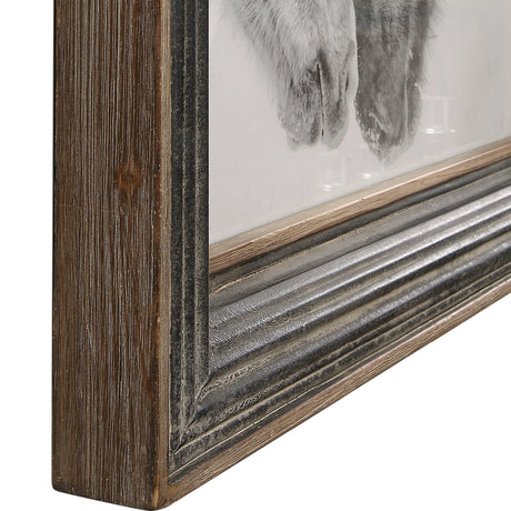 Modern European furniture - Black & White Horses Art Print - www.oroa.com