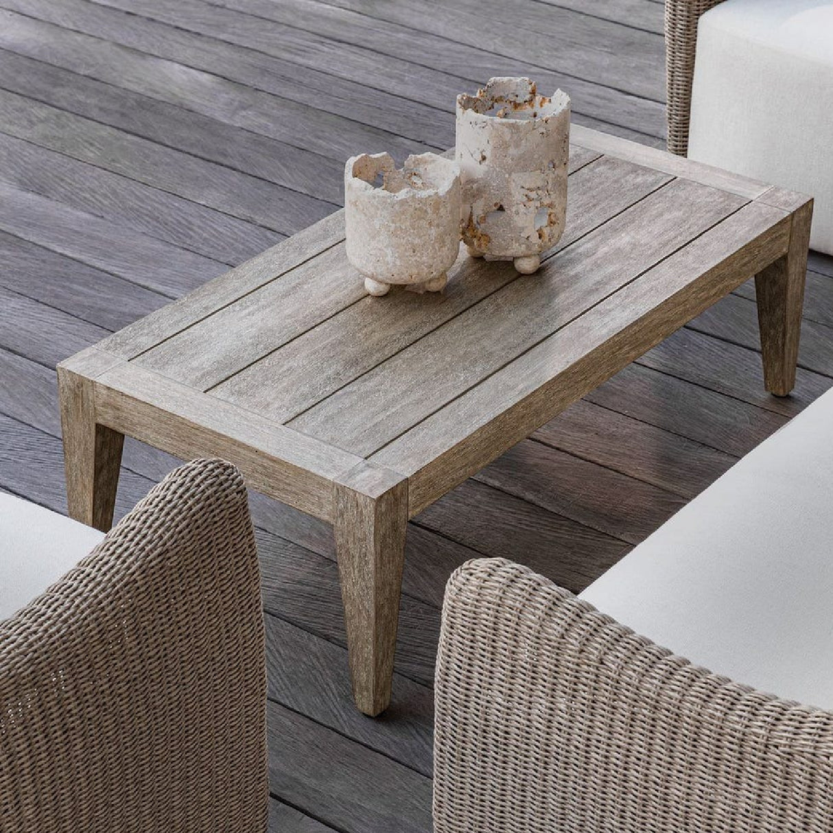 Solid Mahogany Indoor/Outdoor Coffee Table | Uttermost Kirkham