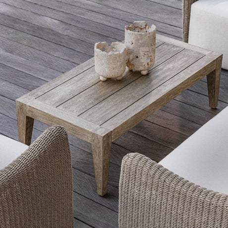 Solid Mahogany Indoor/Outdoor Coffee Table | Uttermost Kirkham