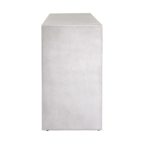 Modern European furniture - Carved Mindi Wood 4-Door Cabinet - www.oroa.com