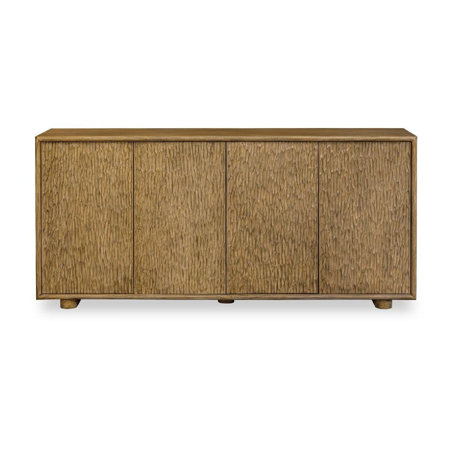 Natural Mindi Wood 4-Door Cabinet | Uttermost Stevenson | OROA